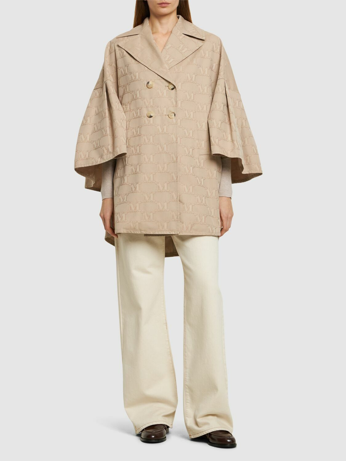 【送料&関税込】Max Mara Jago Logo Long Cape 送関込】Max Mara☆マックスマーラ Jago Logo Long Cape