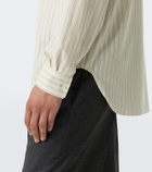 The Row Uday striped cotton poplin shirt