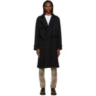 Hugo Black Belted Trench Coat