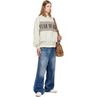 Fear of God ESSENTIALS Gray Cropped Relaxed Panelled Sweatshirt
