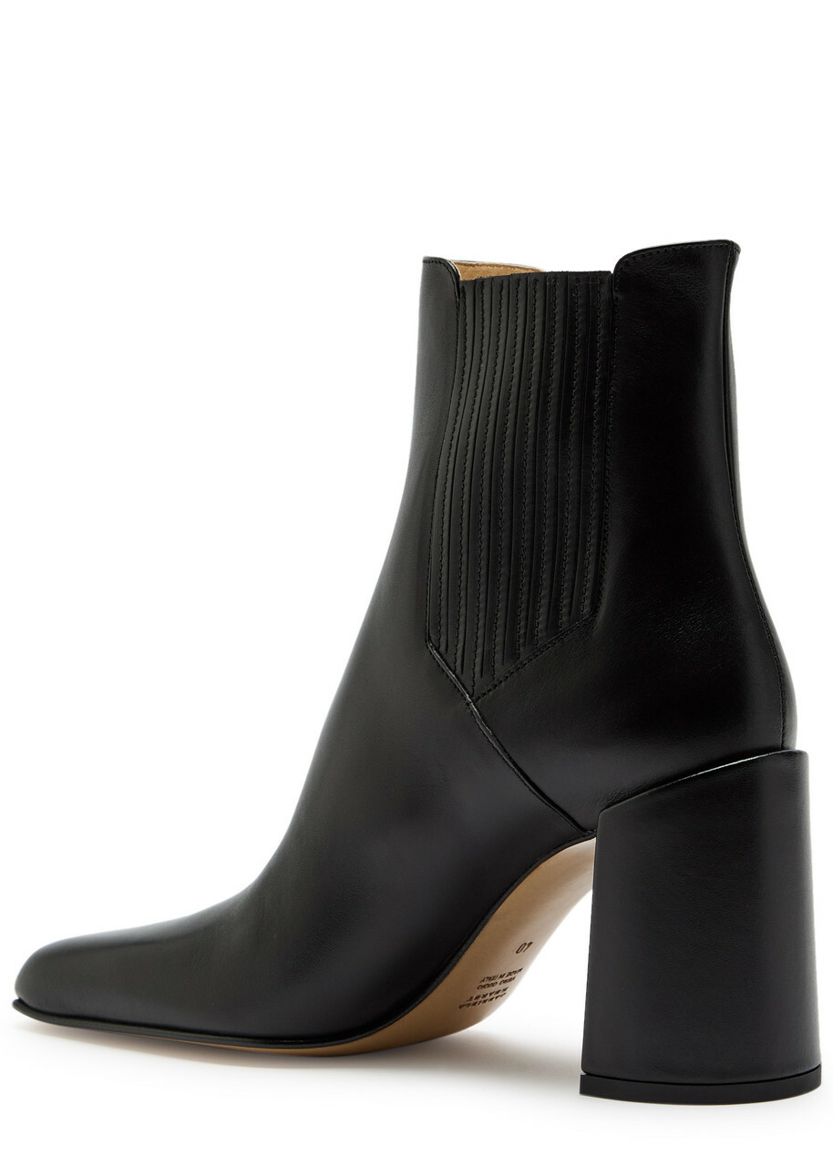 Gabriela Hearst Luke 70 Leather Ankle Boots Black