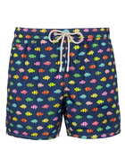 MC2 Saint Barth Man Lightweight Fabric Swim-shorts Lighting Micro Fantasy With Clownfishes Print