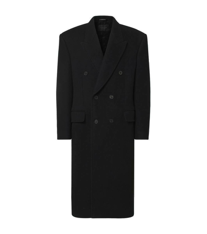 Photo: Balenciaga Double-breasted cashmere and wool overcoat