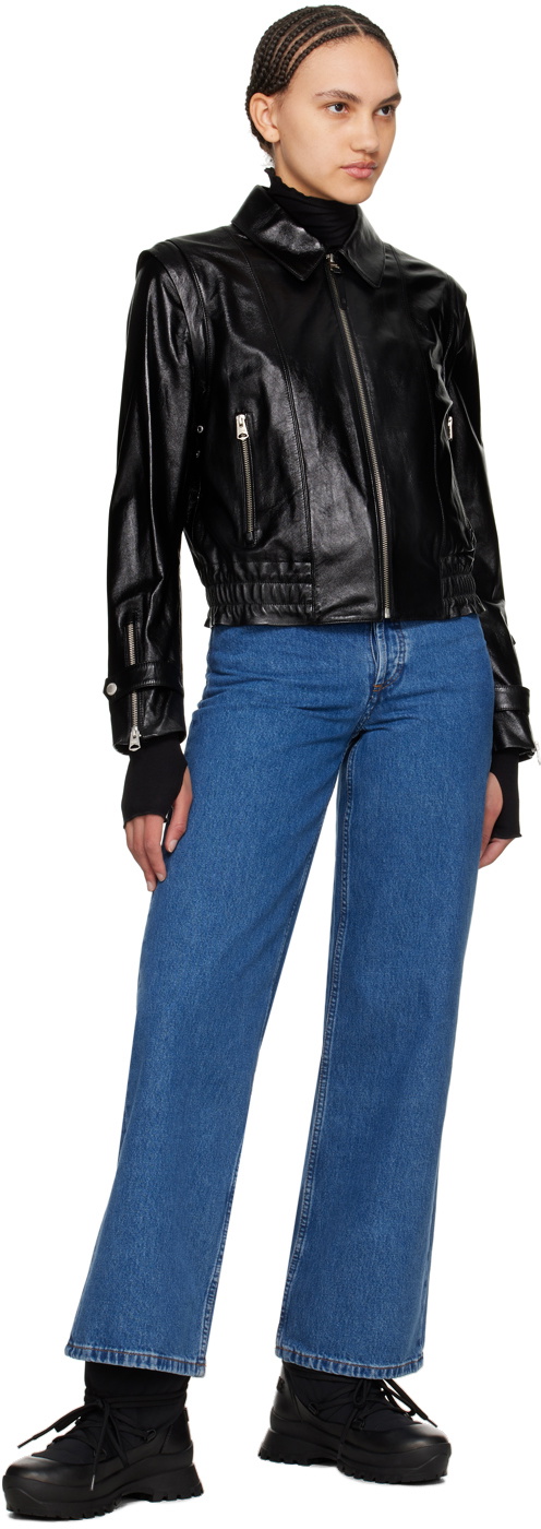 MACKAGE Black Amoree Leather Jacket