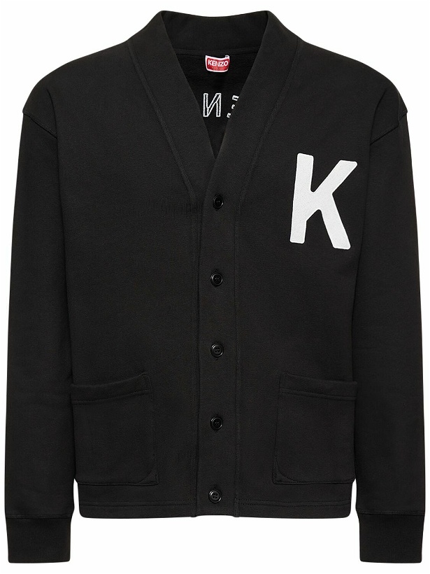 Photo: KENZO PARIS - K-crest Brushed Cotton Cardigan