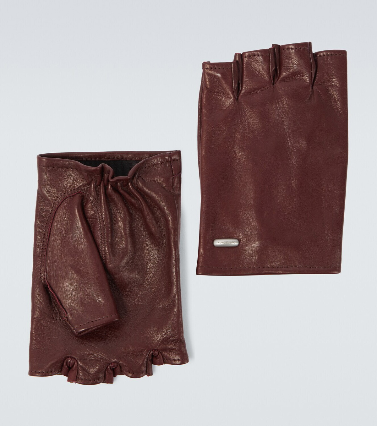 Our Legacy Biker leather fingerless gloves