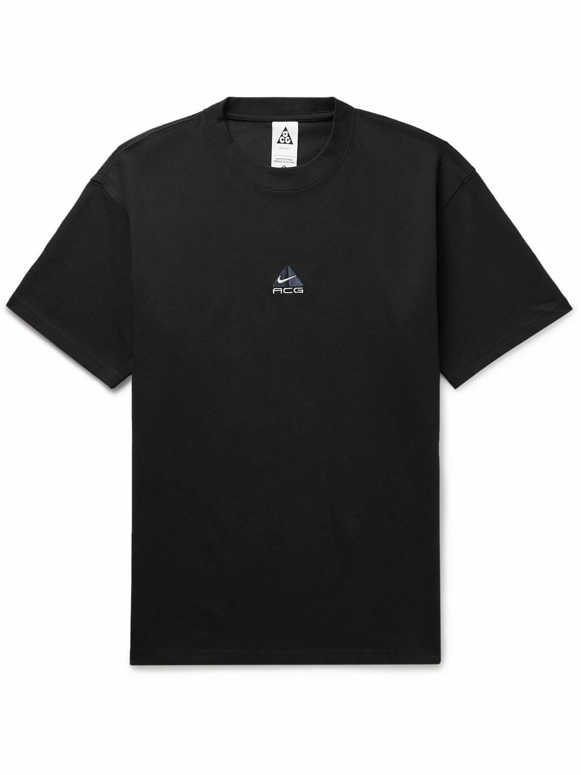 Nike - ACG Logo-Embroidered Jersey T-Shirt - Black Nike