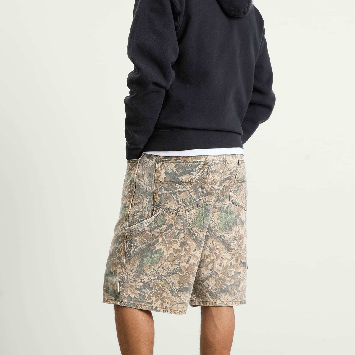 Butter Goods Men's Carpenter Denim Shorts in Forest Camo