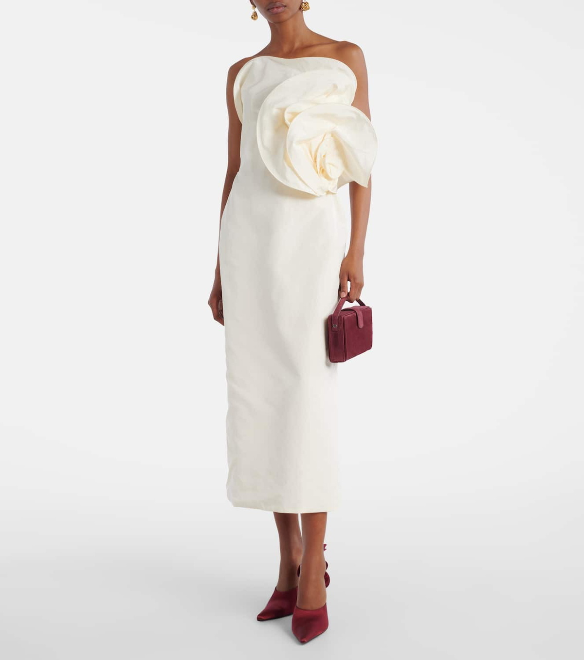 Magda Butrym Floral-appliqué corset dress