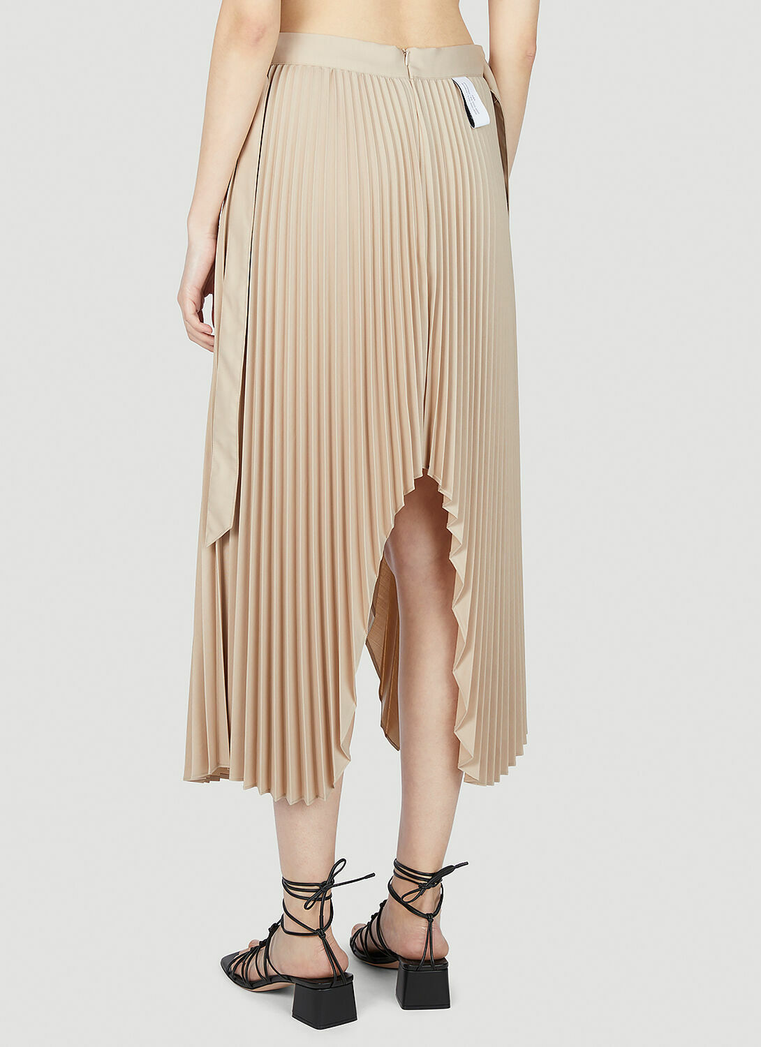 Rokh Satin Pleated Skirt