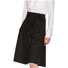 Roberts | Wood Black Pleated Multibow Skirt