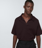 Jil Sander Cotton-blend polo shirt