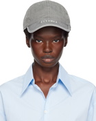 MM6 Maison Margiela Gray Embroidered Logo Cap