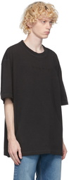 Maison Margiela Black Embroidered Logo T-Shirt