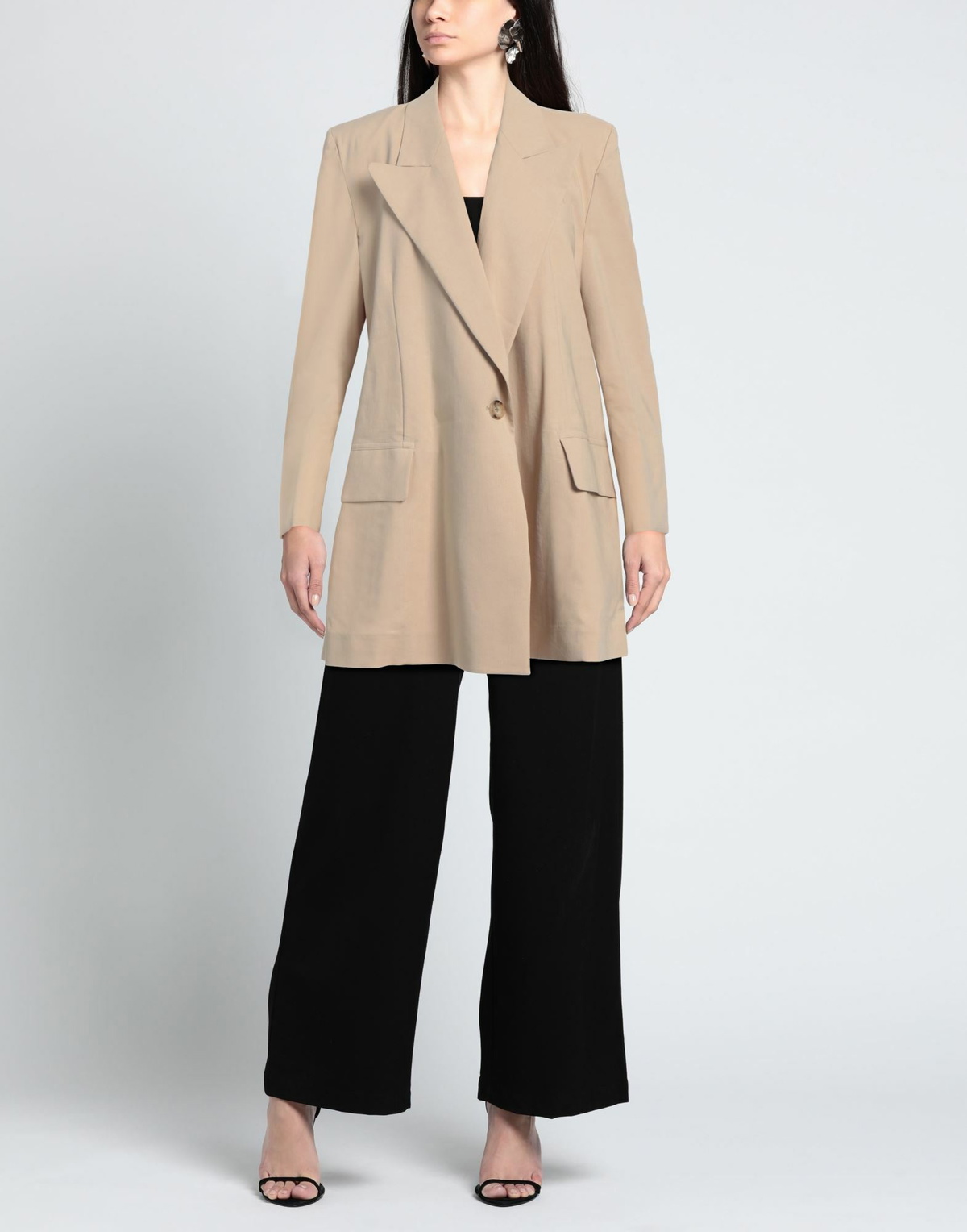 Low Classic Womens Blazer Khaki