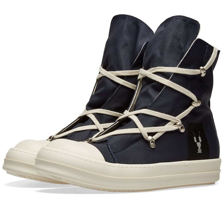 Photo: Rick Owens DRKSHDW Nylon Criss Cross Laced High Top Sneaker