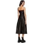 Valentino Black Leather Bustier Dress