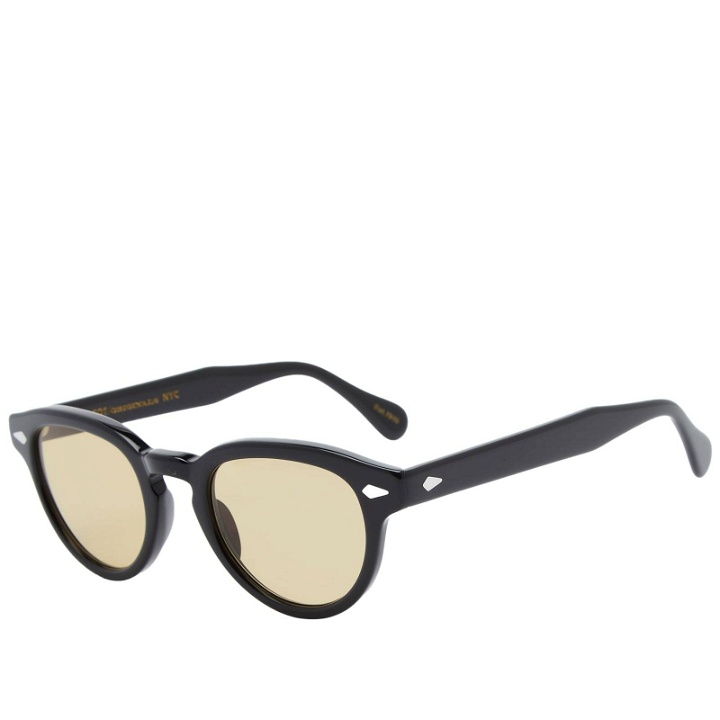 Photo: Moscot Men's Maydela Sunglasses in Black/Amber 