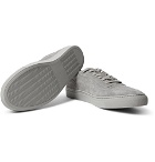 Officine Generale - Matt Perforated Suede Sneakers - Men - Gray