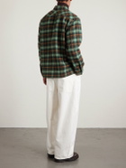 RRL - Checked Wool Overshirt - Green