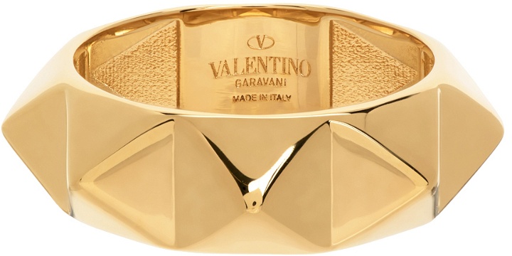 Photo: Valentino Garavani Gold Rockstud Ring