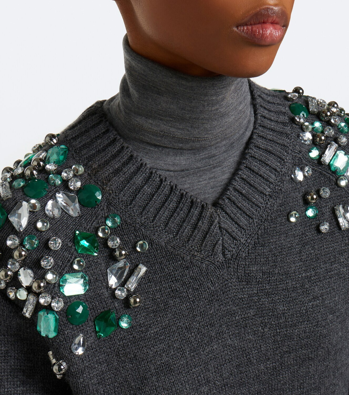 Dorothee Schumacher Embellished Coolness virgin wool sweater