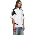 Off-White White & Black Race Logo Star Bowling Shirt