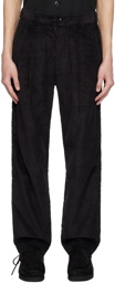 Maharishi Black Loose Fit Trousers