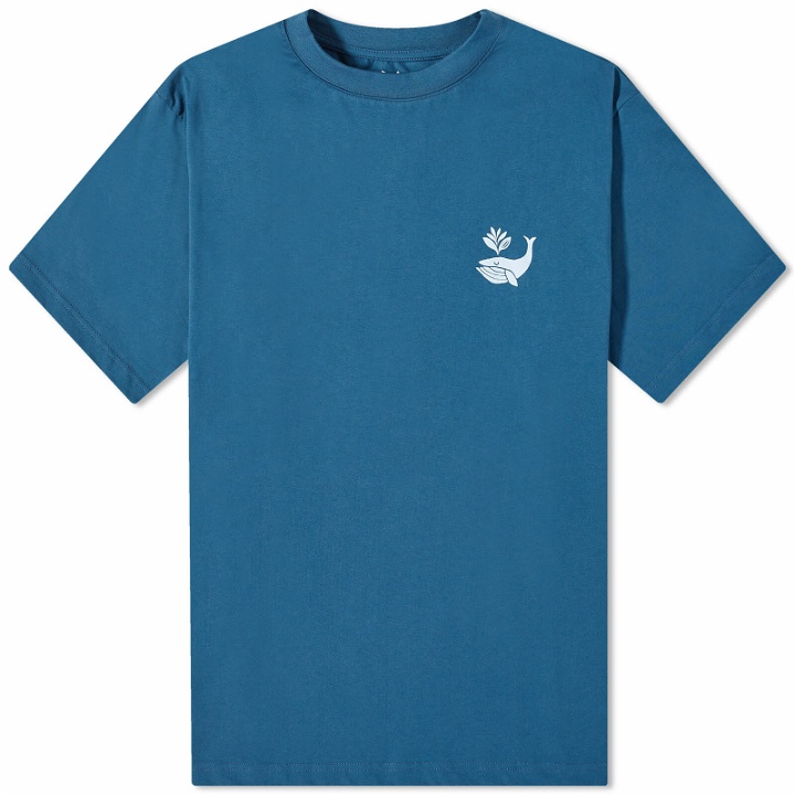 Photo: Magenta Men's Whale Plant T-Shirt in Petrol Blue