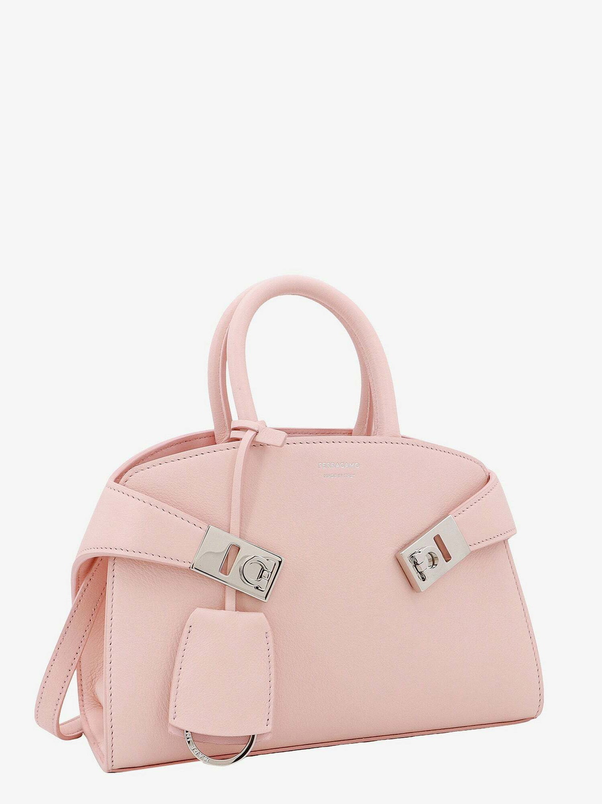 ショルダーバッグ・ポシェット Salvatore Ferragamo Pink Leather Large Hug Soft Shoulder Bag Salvatore Ferragamo Pink Leather Large Hug Soft Shoulder Bag
