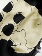 KAPITAL - Fringed Printed Voile Scarf