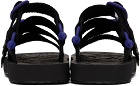 Burberry Black Nylon Strap Sandals