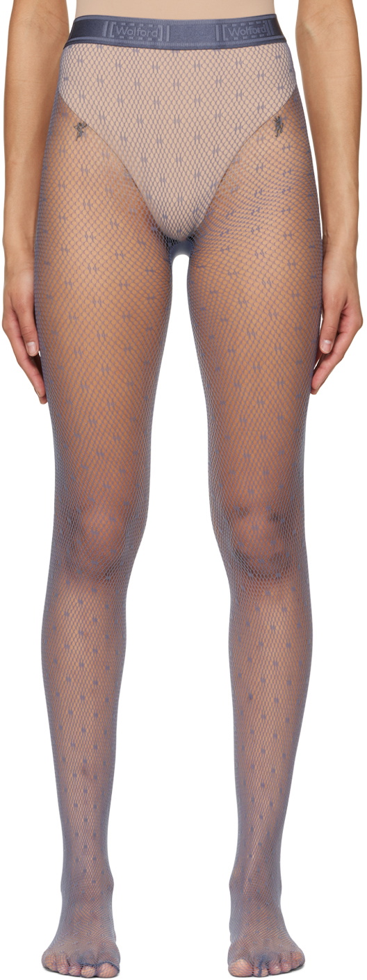 Wolford Blue Dot Net Tights Wolford