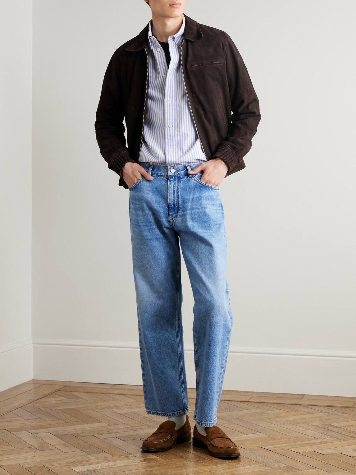 NN07 - Owen 90031 Suede Jacket - Brown