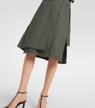 Proenza Schouler Lane polka-dot cotton wrap dress