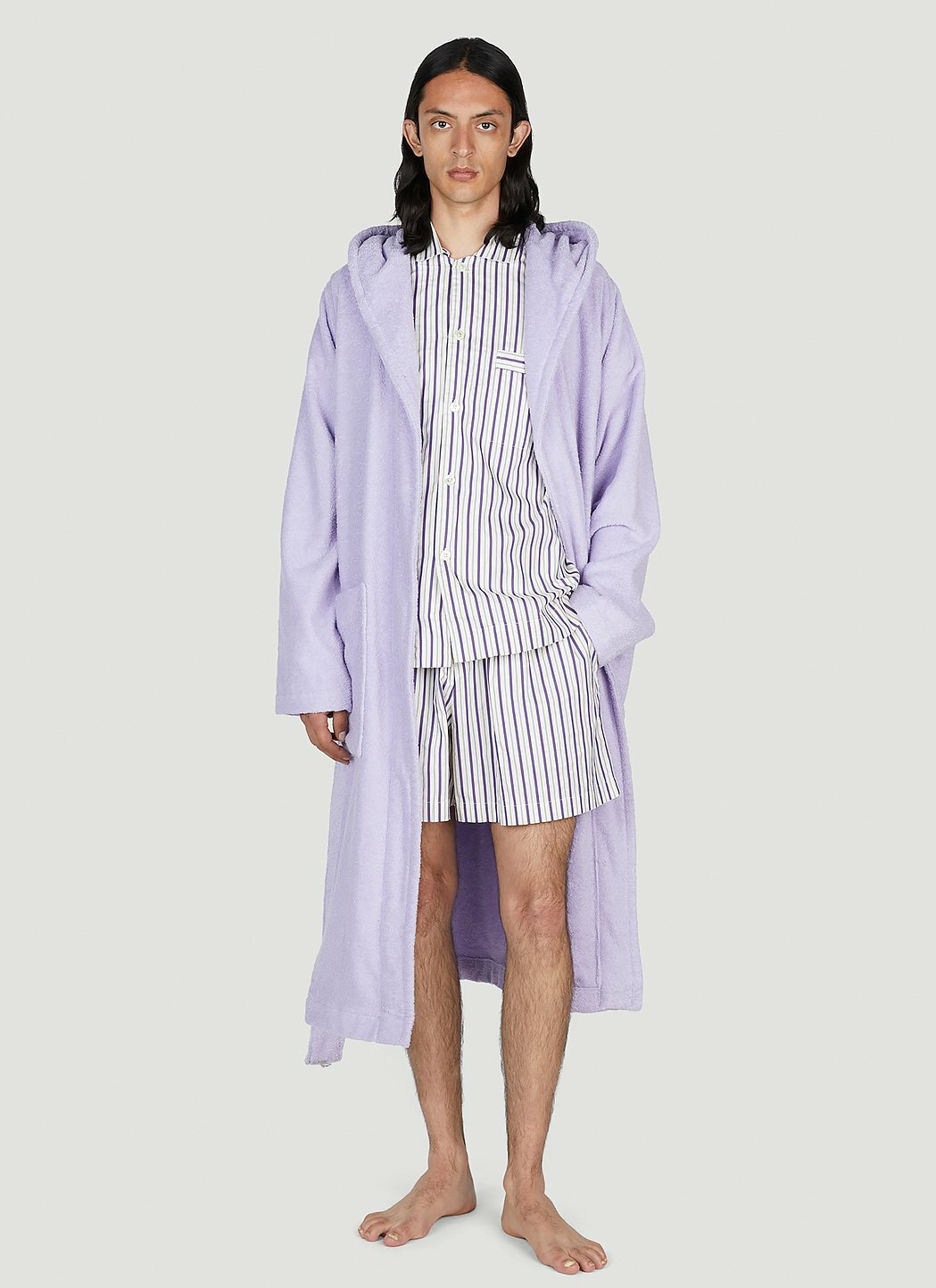 Tekla Lido Stripe Sleep Shorts