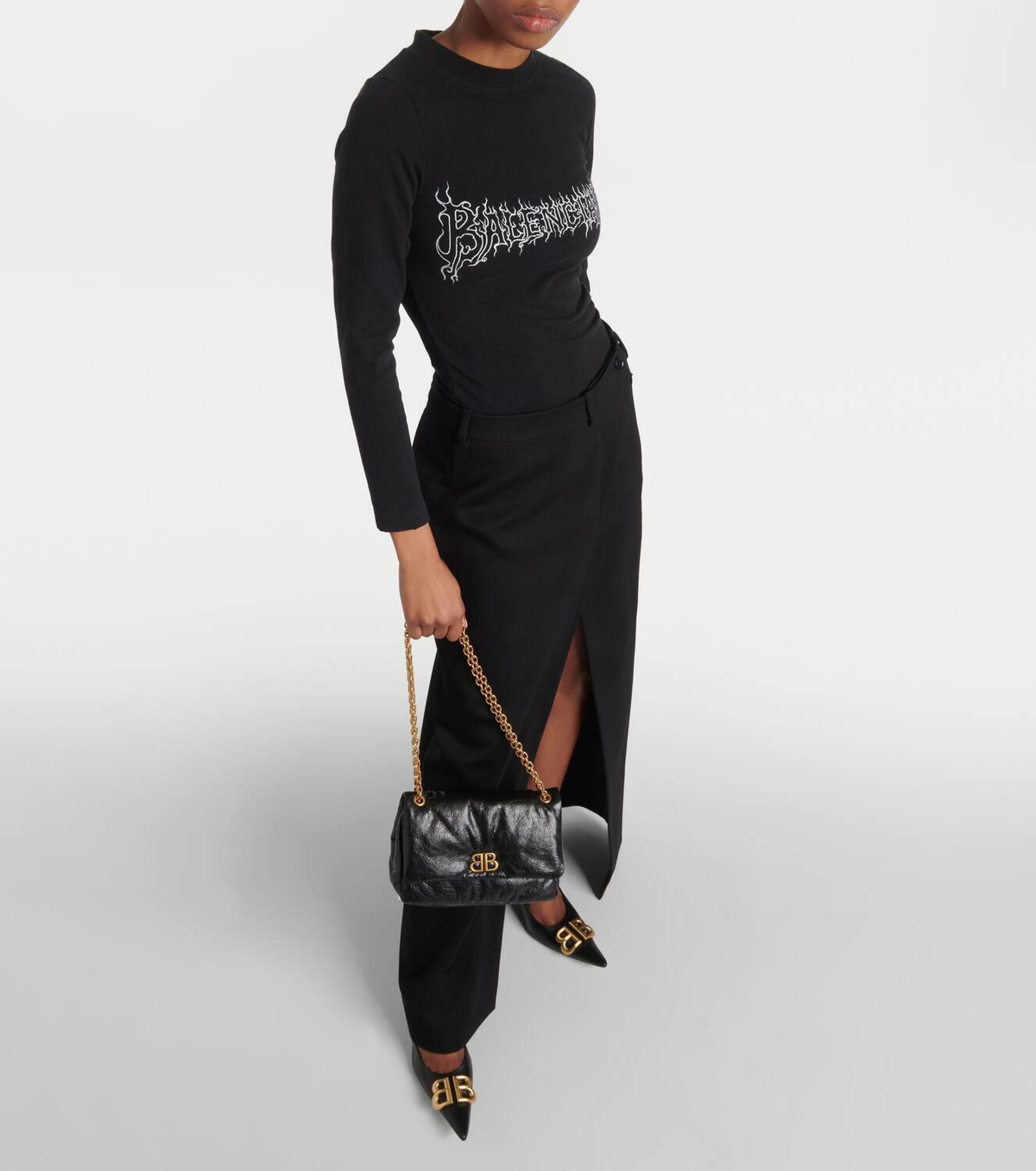 Balenciaga Monaco Mini leather shoulder bag