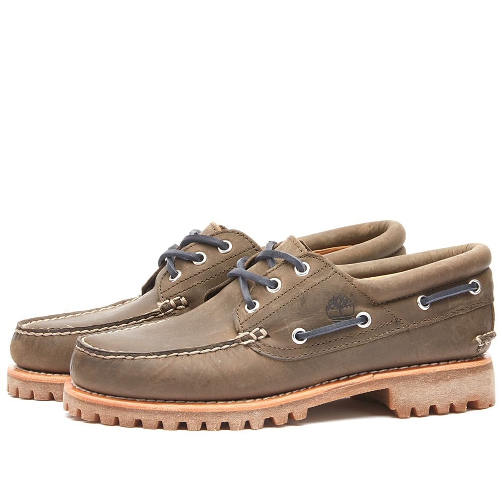 Timberland Men's 3-Eye Classic Lug Shoe in Olive Full Grain Timberland