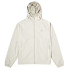 Fred Perry Men's Hooded Shell Jacket in Light Oyster