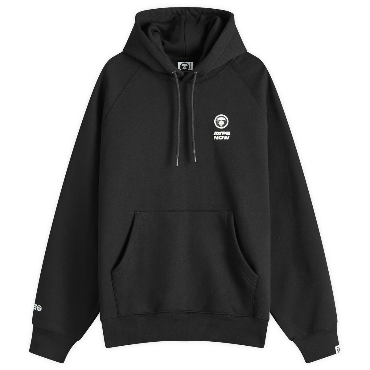 Men's AAPE Now Camo Badge Hoody in Black