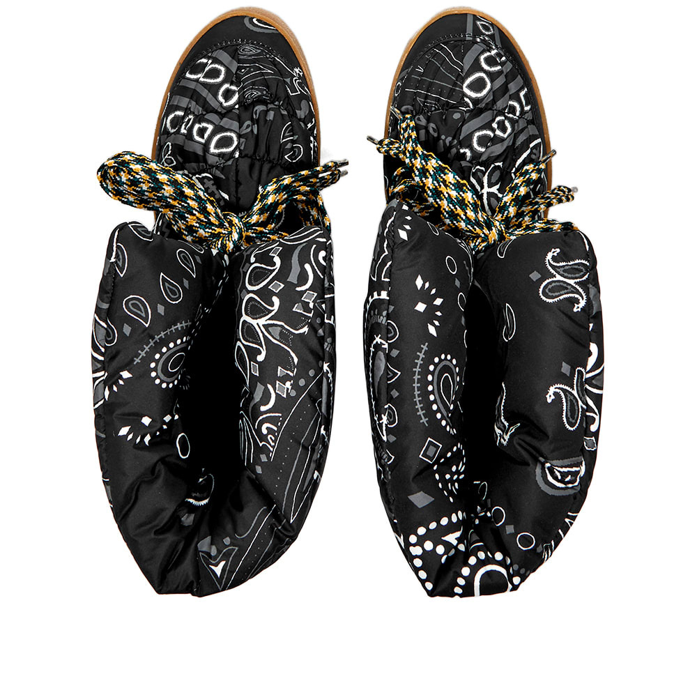 KhrisJoy NWB Puff Bandana Boots In Black & Gray Paisley Size  display picture 2