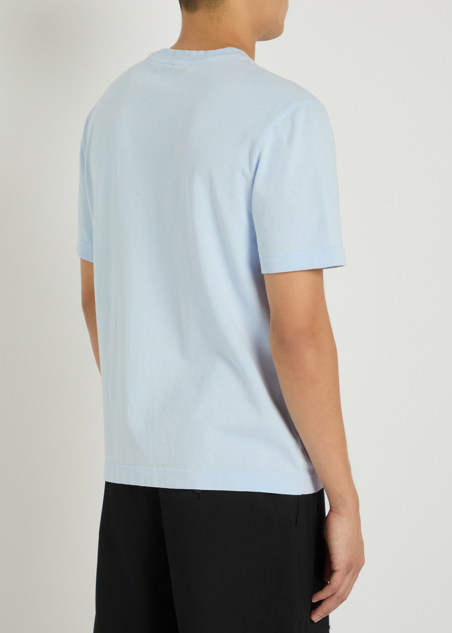Jacquemus Le T-shirt Gros Grain Cotton T-shirt Light Blue