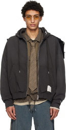 Maison MIHARA YASUHIRO Black Pullover Combined Hoodie