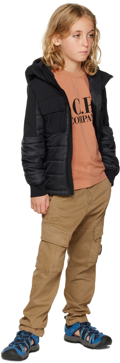 C.P. Company Kids Kids Black Shell-R Mixed Jacket