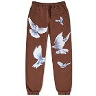 3.Paradis Men's Freedom Birds Lounge Pant in Brown