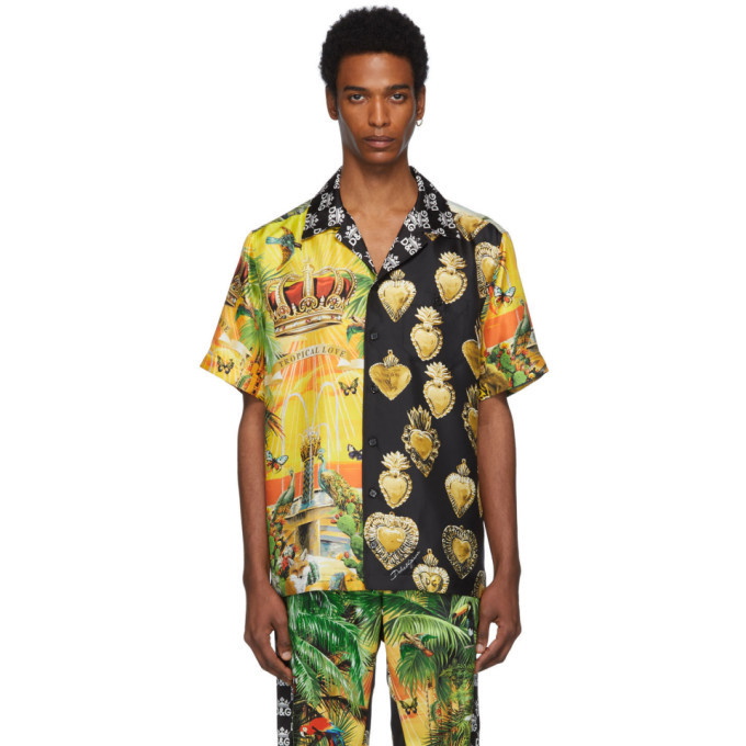 Photo: Dolce and Gabbana Multicolor Mix Hawaii Shirt