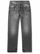 Cherry Los Angeles - Straight-Leg Distressed Jeans - Gray