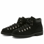 Fracap Men's M128 Commando Sole Scarponcino Boot in Black Suede