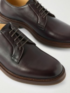 Brunello Cucinelli - Leather Derby Shoes - Burgundy