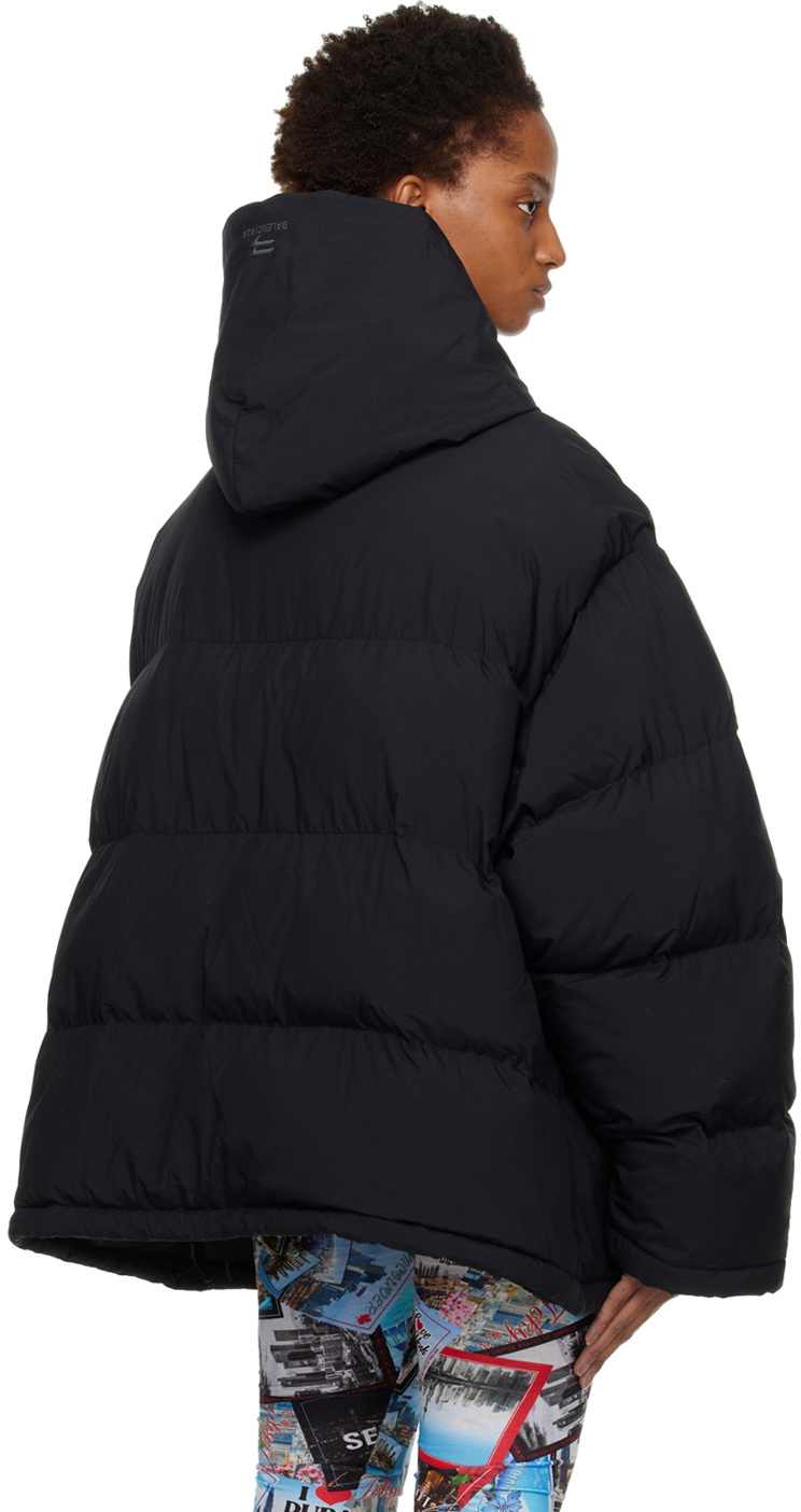 Balenciaga Black Pullover Puffer Coat